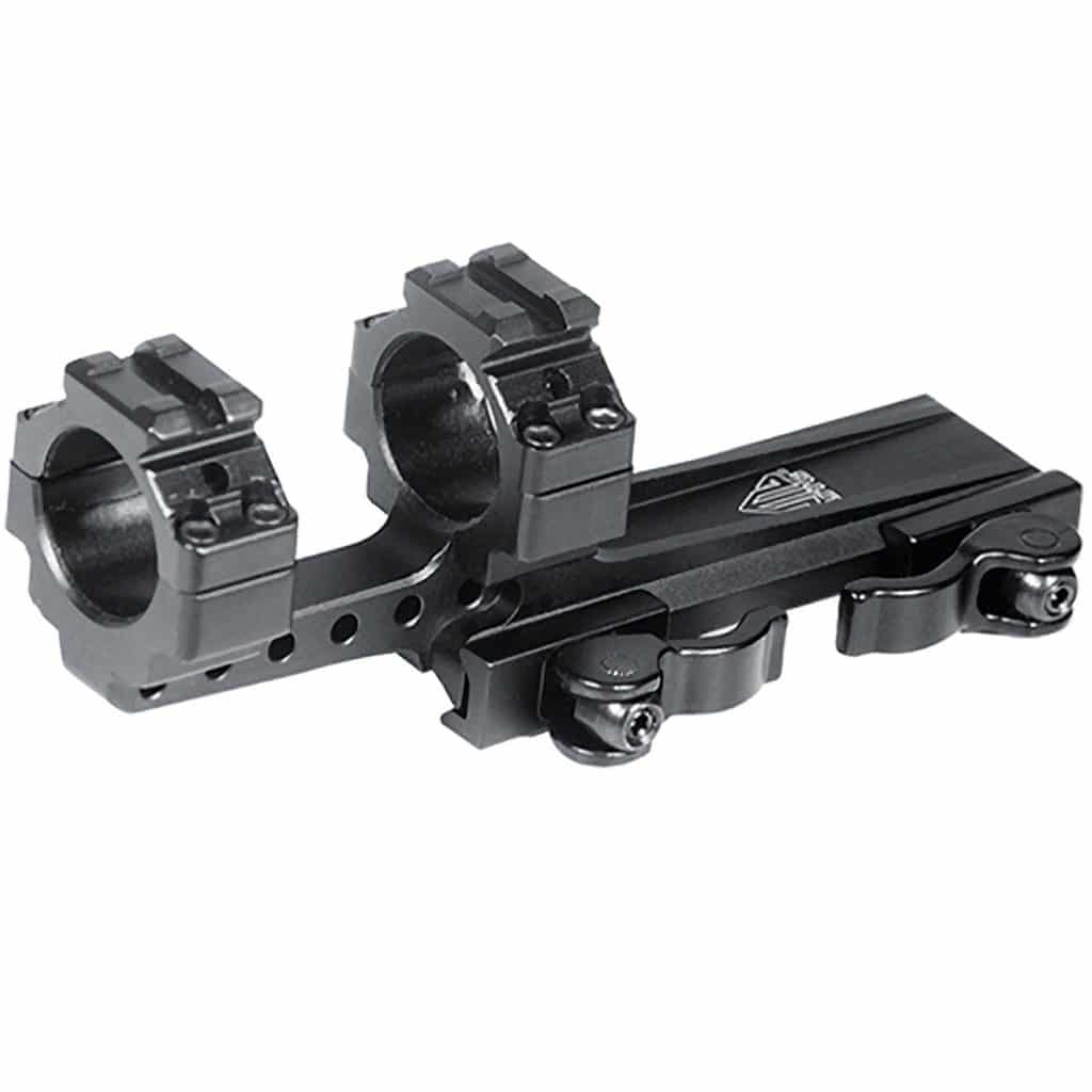UTG Integral 1 Offset QD Ring Mount, 2 Top Slots, 100mmBase