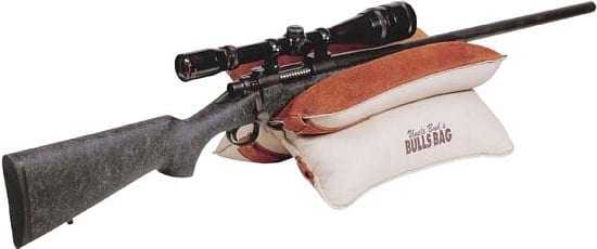 gun on sandbag bipod
