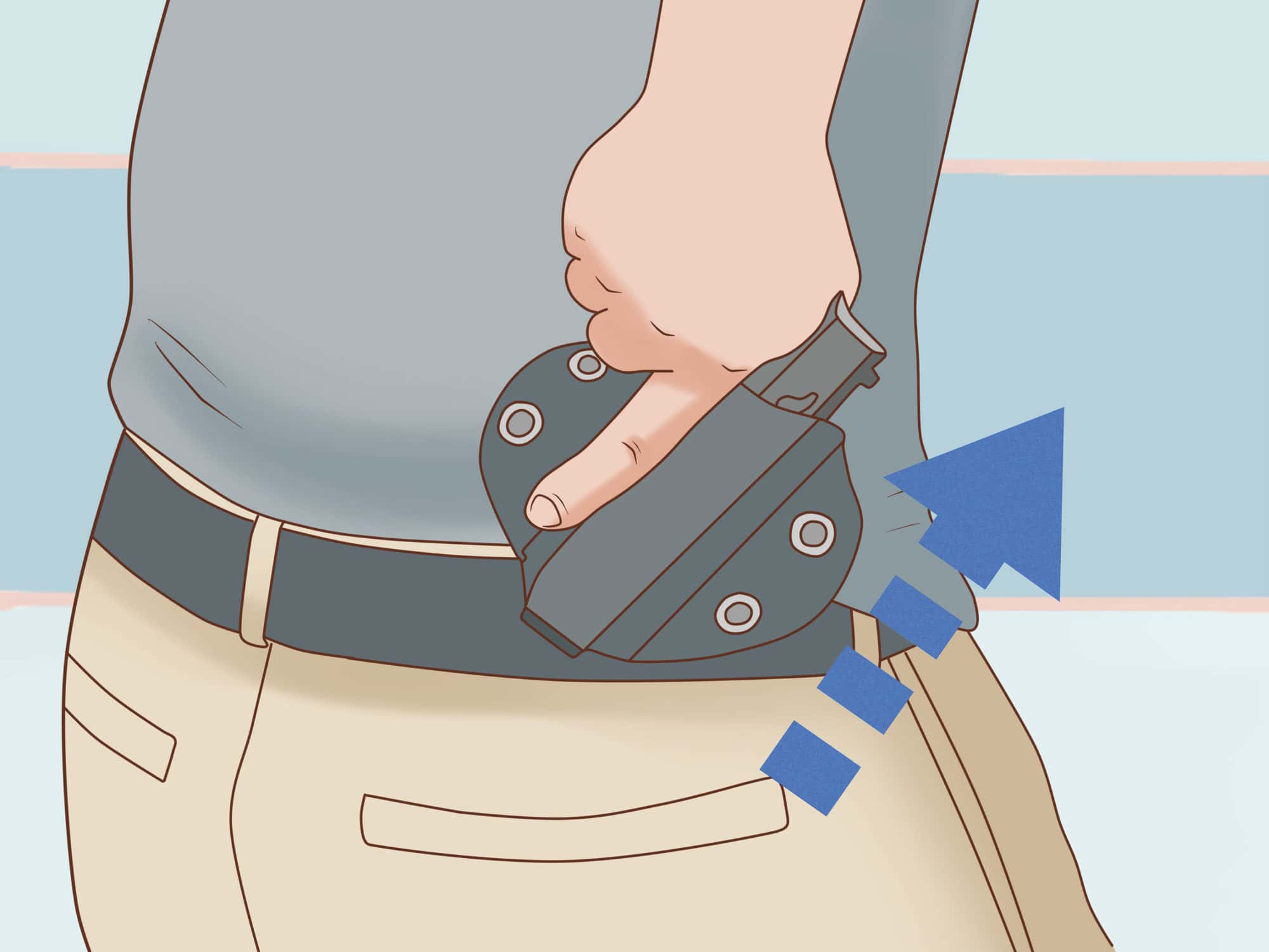 Drawing a Gun from a Holster