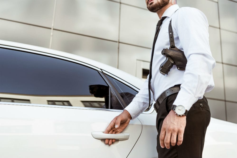 Man with Shoulder Holster